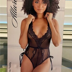 Allure Black Lace & Mesh Belle Teddy